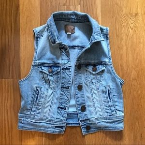 American Eagle Jean Vest, XS